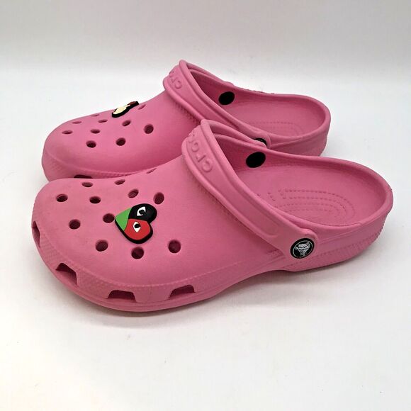 Crocs Classic Pink Clog Men's 6 - Women's 8  Comfort Shoe Slip On Water Sandal - Picture 1 of 11